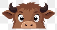 PNG Buffalo livestock cartoon mammal. AI generated Image by rawpixel.