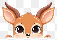 PNG Deer cartoon animal mammal. AI generated Image by rawpixel.