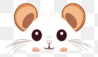 PNG Hamster cartoon mammal animal. AI generated Image by rawpixel.