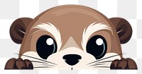 PNG Otter wildlife cartoon animal. AI generated Image by rawpixel.