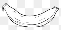 Minimal illustration of banana drawing sketch line. AI generated Image by rawpixel.