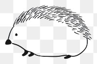PNG Minimal illustration of hedgehog porcupine drawing animal. AI generated Image by rawpixel.