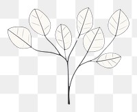 Minimal illustration of leaves branch drawing sketch plant. AI generated Image by rawpixel.