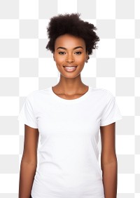 PNG Woman portrait t-shirt sleeve. AI generated Image by rawpixel.