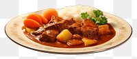 PNG Curry plate table meat. AI generated Image by rawpixel.