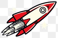 PNG Rocket aircraft vehicle transportation. AI generated Image by rawpixel.
