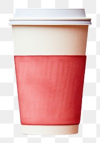 PNG Take away coffee cup drink mug white background. AI generated Image by rawpixel.