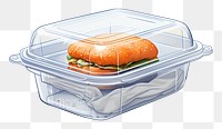 PNG Take away meal packgage sandwich lunch food. AI generated Image by rawpixel.