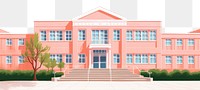PNG Boarding school building architecture house plant. AI generated Image by rawpixel.