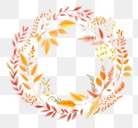 PNG Thankgiving wreath art pattern celebration. AI generated Image by rawpixel.
