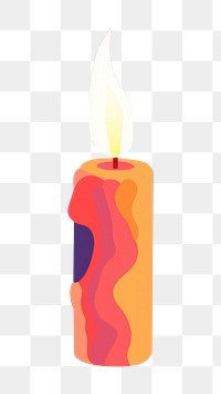 PNG Candle cartoon fire spirituality. AI generated Image by rawpixel.