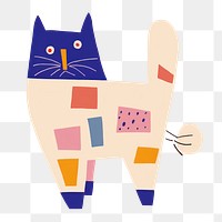 PNG Cat art cartoon drawing. AI generated Image by rawpixel.