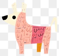 PNG Dog cartoon drawing animal. AI generated Image by rawpixel.