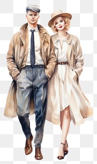 PNG  Couple footwear overcoat shoe. AI generated Image by rawpixel.