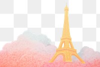 PNG Eiffel Tower architecture backgrounds outdoors. AI generated Image by rawpixel.