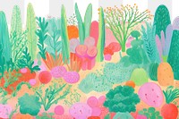 PNG Vegetable garden art backgrounds outdoors. AI generated Image by rawpixel.