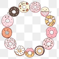 PNG Donut food confectionery doughnut. AI generated Image by rawpixel.
