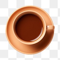 PNG Coffee cup saucer drink brown. AI generated Image by rawpixel.