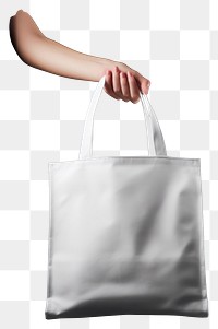 PNG Canvas tote bag handbag white black. AI generated Image by rawpixel.