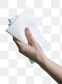 PNG Napkin holding white paper. AI generated Image by rawpixel.