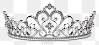 PNG Princess crown jewelry silver tiara. AI generated Image by rawpixel.