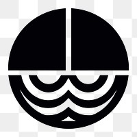 PNG Circle logo shape black. AI generated Image by rawpixel.