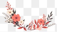 PNG Botanical flowers pattern plant copy space. AI generated Image by rawpixel.