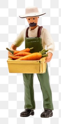 PNG Farmer holding a vegetable gardening adult white background. AI generated Image by rawpixel.