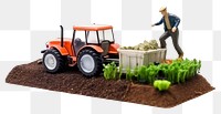 PNG Farmer gardening outdoors tractor. AI generated Image by rawpixel.