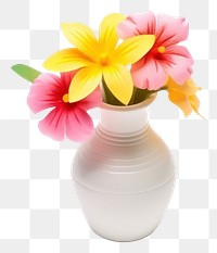 PNG Flower vase petal plant white background. AI generated Image by rawpixel.