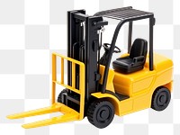 PNG Forklift  white background delivering. AI generated Image by rawpixel.