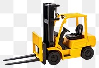 PNG Forklift  white background construction. AI generated Image by rawpixel.