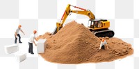 PNG People digging  soil white background. AI generated Image by rawpixel.