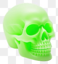 PNG Skull green white background biology. 