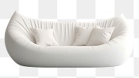 PNG Furniture pillow white sofa. AI generated Image by rawpixel.
