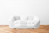 Pet cushion bed png mockup, transparent design