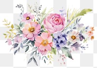 PNG  Floral bouquets painting pattern flower. AI generated Image by rawpixel.