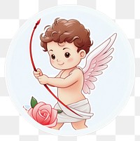 PNG Cupid cute baby representation. AI generated Image by rawpixel.