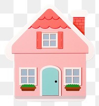 PNG  Cute house architecture building confectionery. AI generated Image by rawpixel.