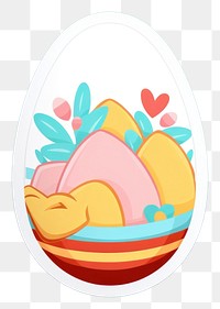 PNG Easter egg representation creativity cartoon. AI generated Image by rawpixel.