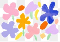 PNG  Rainbow flowers backgrounds creativity asteraceae. AI generated Image by rawpixel.