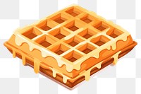 PNG  Waffle food dessert pattern. AI generated Image by rawpixel.