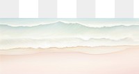 PNG Painting of wave border backgrounds outdoors horizon. AI generated Image by rawpixel.