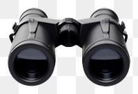 PNG Black binoculars white background camera photographic equipment. 