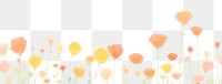 PNG Flowers backgrounds painting outdoors. AI generated Image by rawpixel.