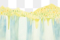 PNG Waterfall backgrounds painting nature. AI generated Image by rawpixel.