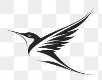 PNG Bird logo flying white. AI generated Image by rawpixel.