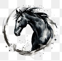 PNG Horse head chinese zodiac stallion drawing animal. AI generated Image by rawpixel.