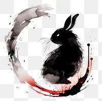 PNG Rabbit head chinese zodiac rodent animal mammal. AI generated Image by rawpixel.
