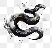 PNG Snake chinese zodiac reptile animal white background. AI generated Image by rawpixel.